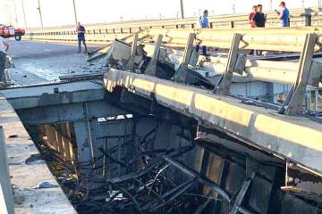 ウクライナ保安庁、クリミア橋の爆発について「詳細は全て勝利の後で」