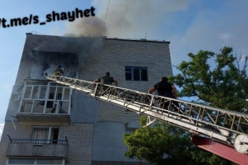 Verletzte bei Angriff auf fünfstöckiges Wohnhaus in Stadt Otschakiw