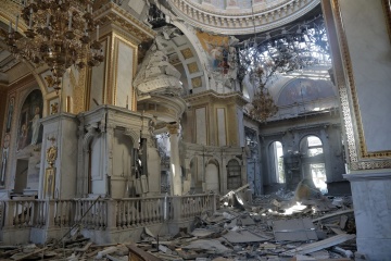 Zelensky, Mitsotakis visit Odesa cathedral damaged by Russian missile strike