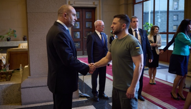 Zelensky se reúne con el presidente de Bulgaria