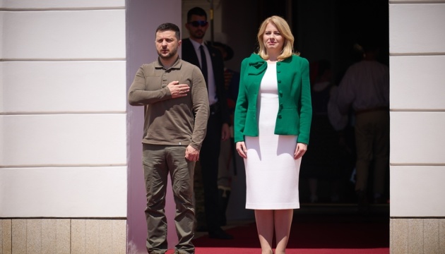 Зеленський зустрівся з президенткою Словаччини