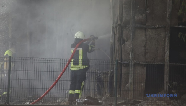 Fire at filling station in Kyiv extinguished