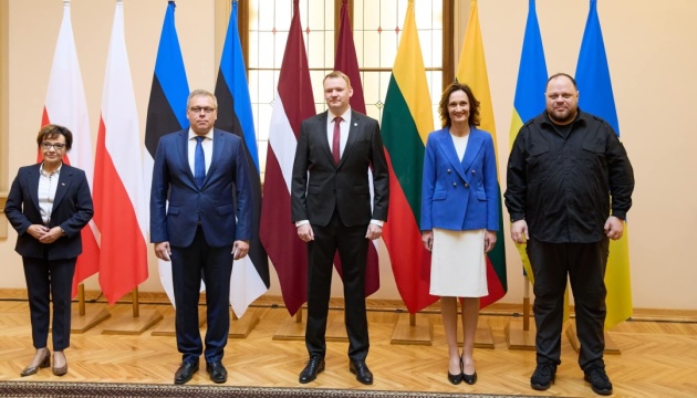 Стефанчук зустрівся з головами парламентів Балтійських країн і Польщі