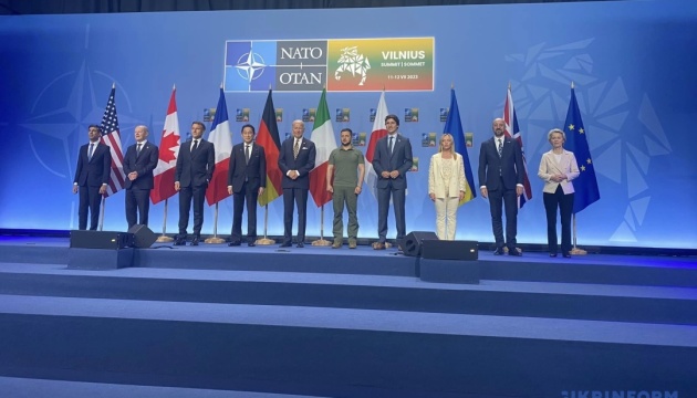 G7 leaders agree on declaration of support for Ukraine at NATO Summit