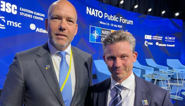 Президент СКУ Павло Ґрод зустрівся у Вільнюсі з Міністром оборони Швеції