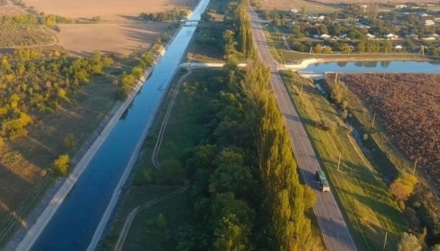 Casi no queda agua en el canal de Crimea del Norte