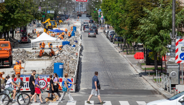 Кличко - про ремонт на вулиці Хмельницького: Місто витрачає кошти лише на пісок і цемент
