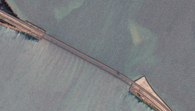 損壊したクリミア橋の衛星写真をマクサー社が公開