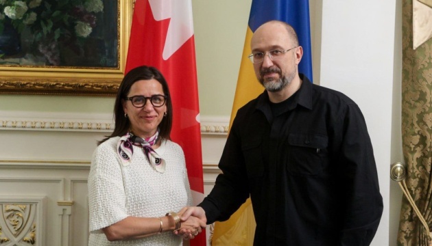 Шмигаль зустрівся з послом Канади, яка завершує роботу в Україні