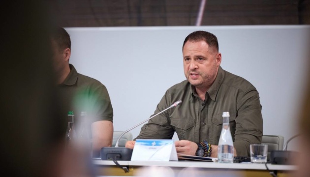 Yermak: Ukraine, US to start talks on security guarantees next week