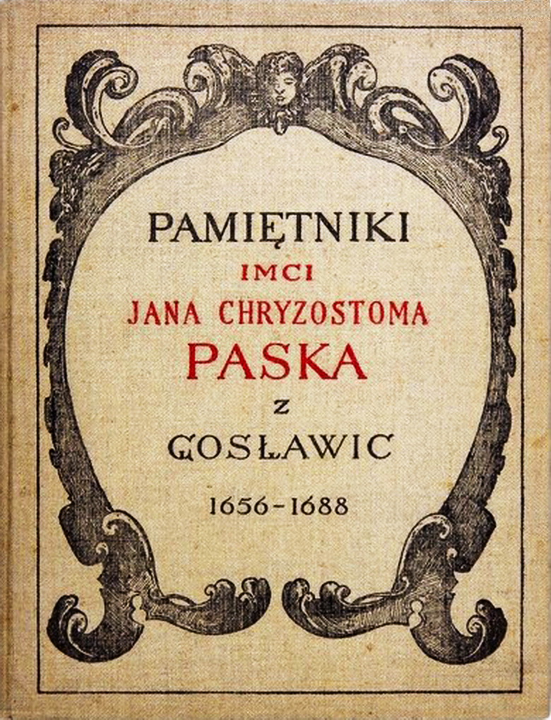 Обкладинка книжки “Нотатки” Яна Пасека, 1821 р.