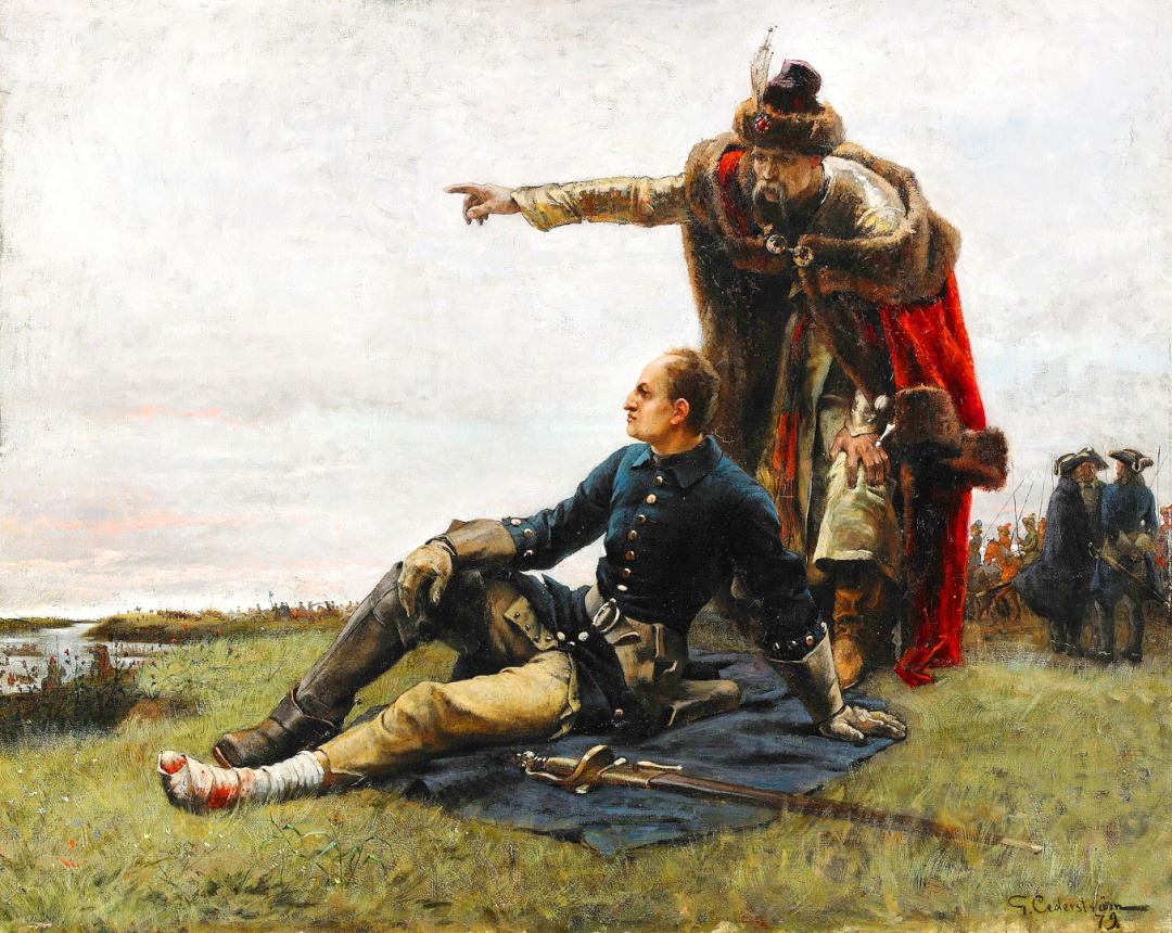 Густав Седерстрьом, “Мазепа та Карл XII після Полтавської битви”, 1880 р.