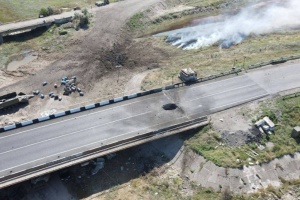 Росіяни визнали руйнування Чонгарського автомобільного мосту - ЗМІ