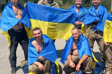 Another 22 Ukrainian POWs released from Russian captivity
