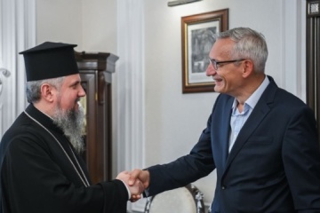 Newly appointed German ambassador meets with Metropolitan Epiphanius