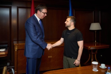 ゼレンシキー宇大統領、ブチッチ・セルビア大統領と会談