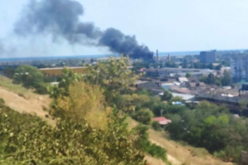 In occupied Berdiansk, Dormash plant ablaze - city hall in exile