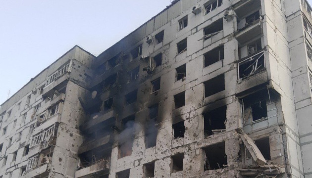 Apartment block hit by Russian missile in Zaporizhzhia region’s Orikhiv