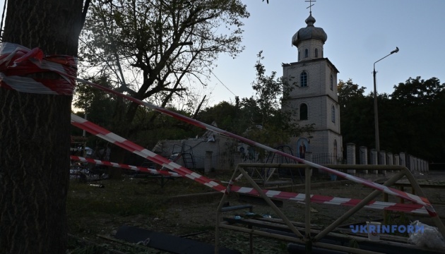 Унаслідок удару РФ по Запоріжжю зруйнований храм Петра і Павла – Єрмак