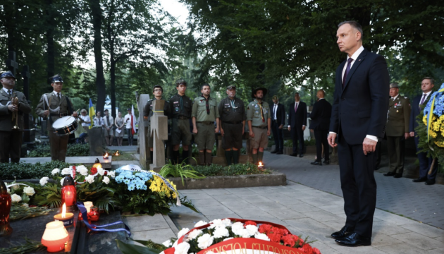 Дуда вшанував пам’ять польських солдатів і воїнів УНР, які загинули у боях проти більшовиків