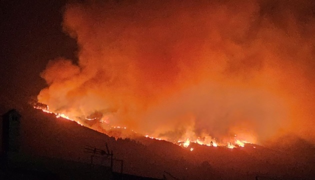 На іспанському острові Тенерифе через лісову пожежу евакуювали чотири села