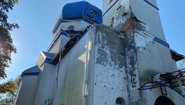  ПЦУ показала обстріляний росіянами храм на Херсонщині