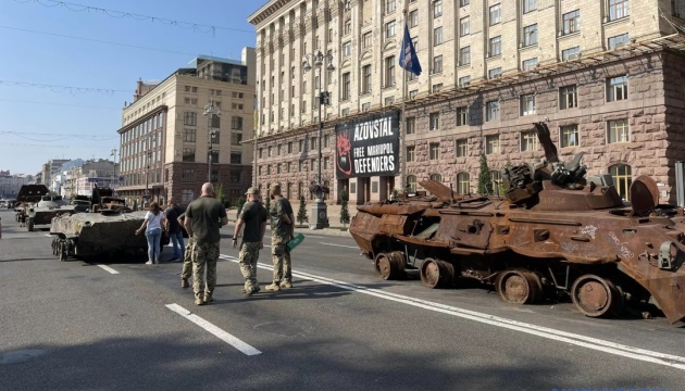 Kyiv preparing to open exhibition of destroyed enemy military equipment 