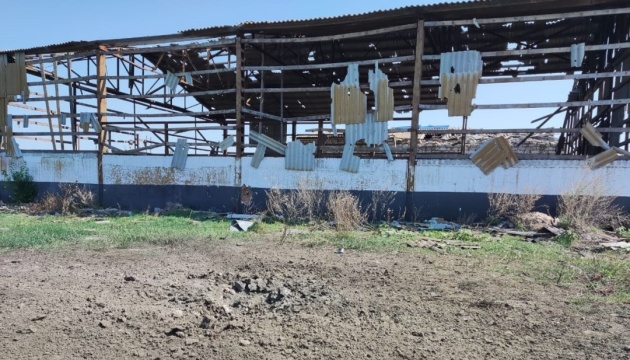 Invaders shell village in Kherson region, damaging farm buildings