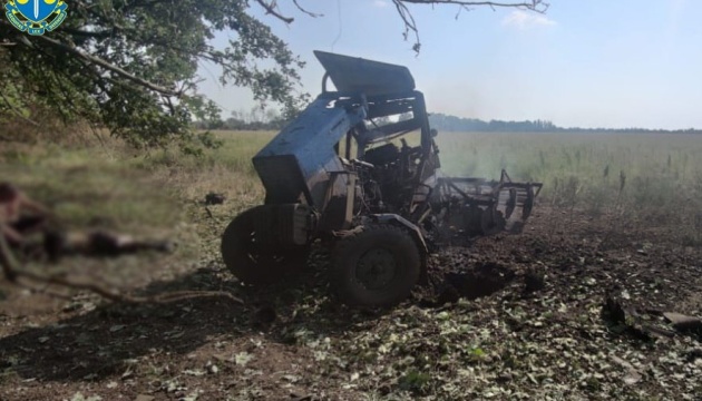 На Херсонщині трактор наїхав на російську міну, водій загинув