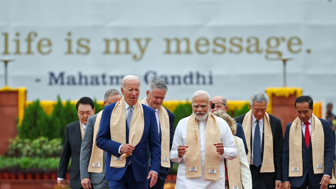 Президент США Джо Байден і прем'єр-міністр Індії Нарендра Моді