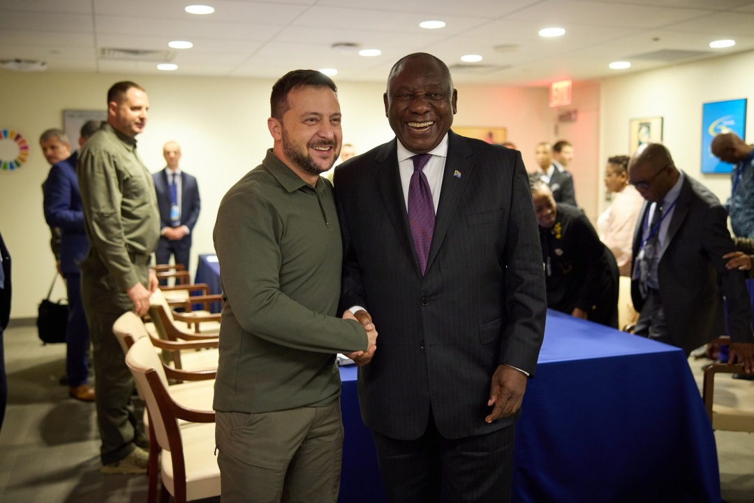 Зеленський у Нью-Йорку зустрівся з президентом ПАР