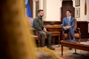 Zelensky discusses Ukraine's defense needs with Trudeau
