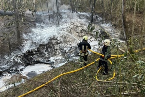Six injured as fire erupts at oil pipeline in Ukraine's Ivano-Frankivsk region