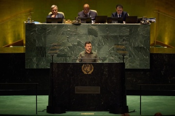 ゼレンシキー宇大統領、国連総会で演説　世界各国に「平和サミット」への参加を呼びかけ
