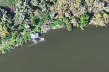 Ukrainian kamikaze drones destroy three Russian boats in Kherson region
