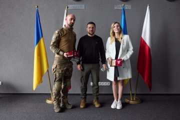 Lublin: Selenskyj dankt polnischem Volk für Solidarität und zeichnet zwei Vertreter der Zivilgesellschaft aus