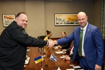 Stefanchuk meets with speaker of Israel’s Knesset 