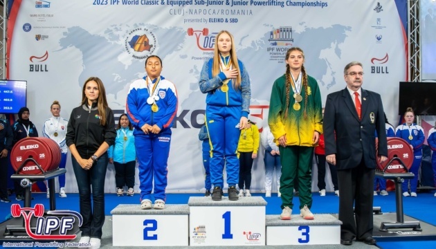 Українці здобули 57 медалей юніорського та юнацького ЧС з пауерліфтингу