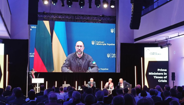 Shmygal a los particiantes de la conferencia en Vilna: El desafío para el mundo no es solo la guerra, sino también la Rusia de Putin