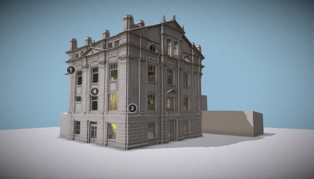 Житомирський архітектор створив 3D-модель зруйнованого палацу барона де Шодуара