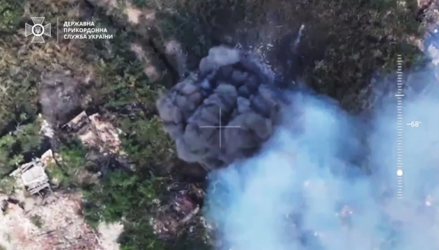 Border guards destroy Russian field ammo depot near Bakhmut