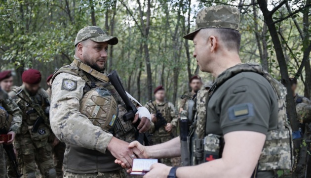 Syrskyi honors border guards for liberation of Klishchiivka
