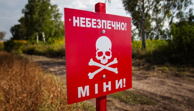 Президент: Майже третина України - під небезпекою через міни та снаряди, які не розірвалися