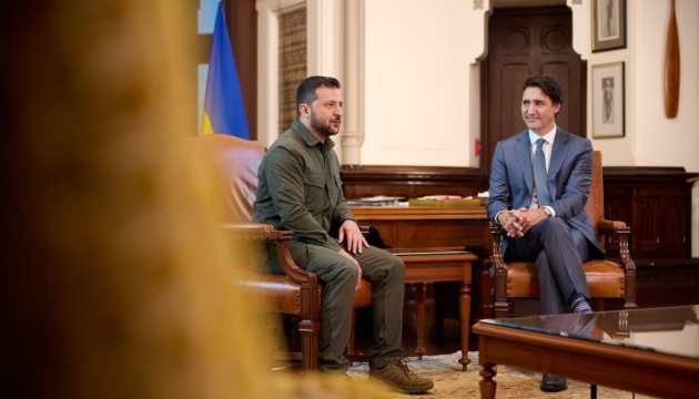 Zelensky aborda las necesidades de defensa de Ucrania con Trudeau