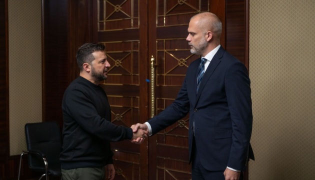 Presidente Zelensky se reúne con el ministro de Defensa de Eslovaquiav