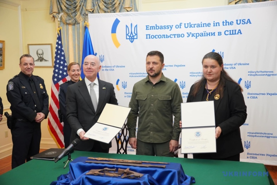 USA gives Ukraine ancient artifacts taken out through Russia / Photo: Yaroslav Dovhopol, Ukrinform