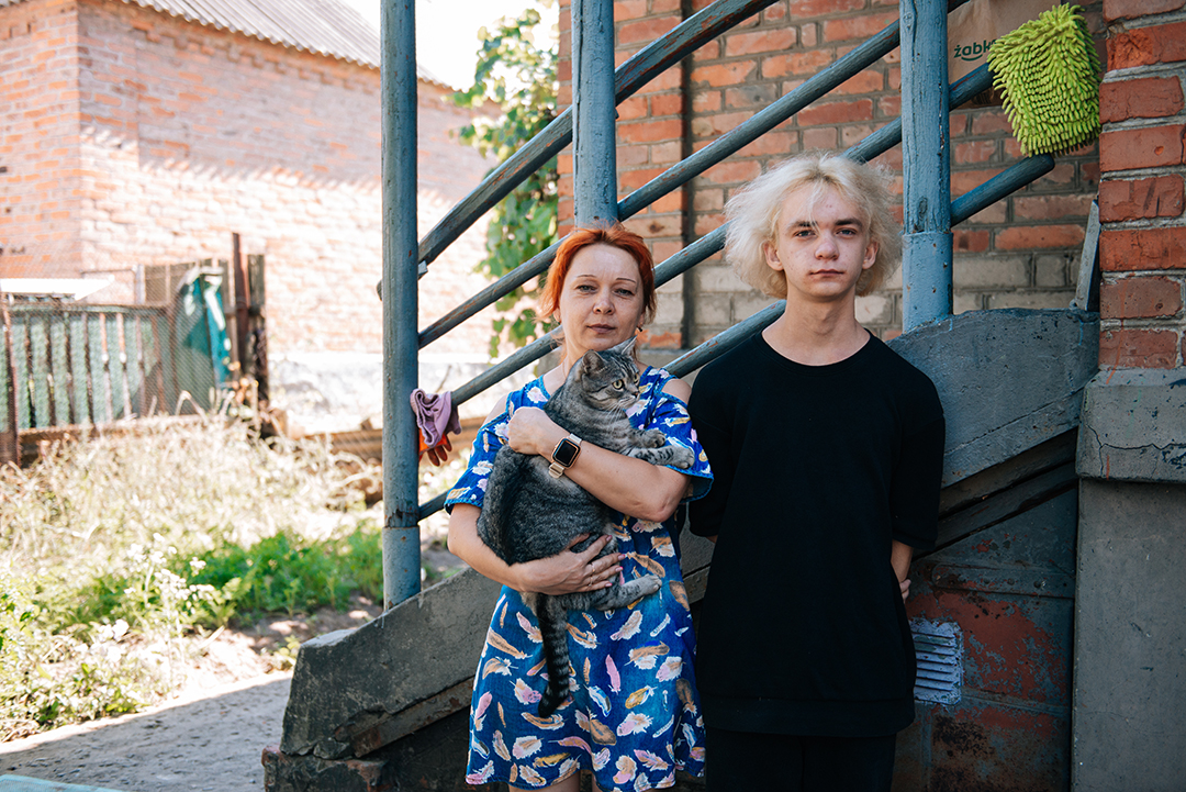 Людмила та її син Кирило