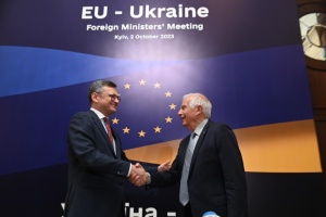 キーウでＥＵ外務理事会が開催　「ウクライナ支持の象徴だ」＝ボレルＥＵ上級代表