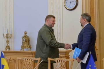 Корнієнко зустрівся з новим главою Офісу Ради Європи в Україні