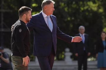 Zelensky meets with Romania’s Iohannis